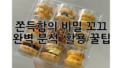 쫀득함의 비밀, 꼬끄 완벽 분석 & 활용 꿀팁🍯